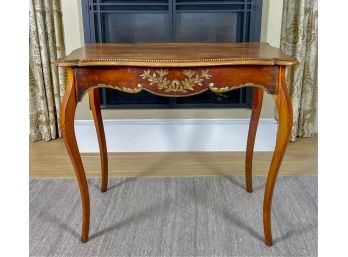 (19th C) FRENCH WRITING TABLE w CARVED DECORATION