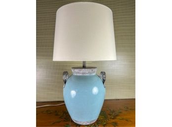 DECORATIVE POTTERY TABLE LAMP
