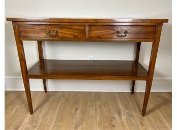 (2) DRAWER MAHOGANY CONSOLE TABLE