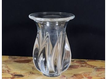 FRENCH MID CENTURY VANNES CRYSTAL VASE