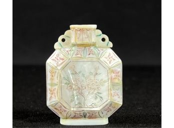 MOTHER OF PEARL SNUFF BOTTLE