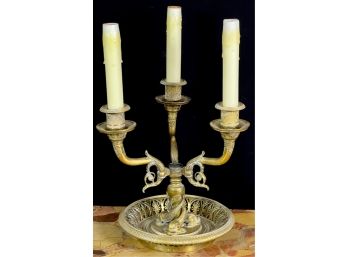 MAISON MOTTHEAU GILT BRONZE FRENCH CANDELABRA