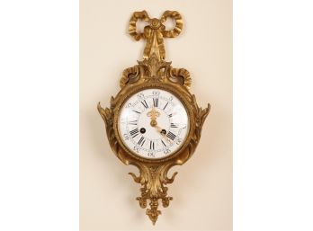 TIFFANY & CO GILT BRONZE FRENCH CARTEL CLOCK