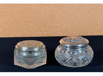 (2) DRESSER BOXES w STERLING TOPS