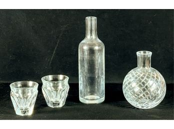 (4) PCS BACCARAT CRYSTAL