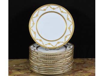 (15) OVINGTON BROS LIMOGES DINNER PLATES