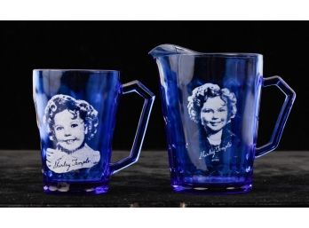 VINTAGE SHIRLEY TEMPLE CUP and CREAMER