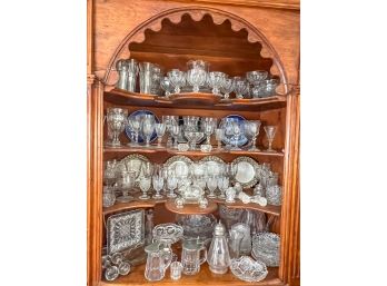 LARGE GROUPING OF EAPG, CUT GLASS etc.