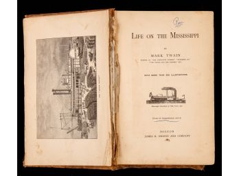 1883 LIFE ON THE MISSISSIPPI by MARK TWAIN