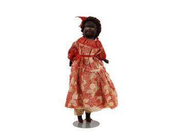 BLACK AMERICANA  PAPIER MACHE DOLL