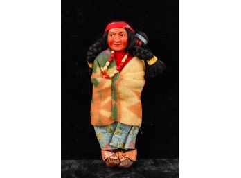 1930s SCOOKUM NATIVE AMERICAN INDIAN DOLL