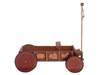 WOODEN TOY WAGON