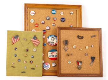 COLLECTION of PRESIDENTIAL CAMPAIGN PINS etc