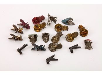 ANTIQUE CHRISTMAS TREE CANDLE HOLDER CLIPS