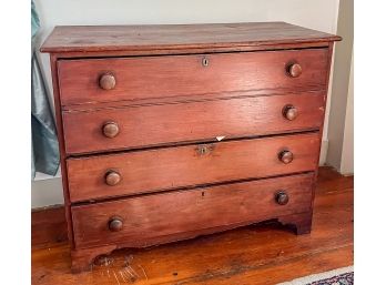 (19th c) COUNTRY (3) DRAWER CHEST