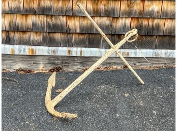 VERY DECORATIVE VINTAGE SMALL CRAFT ANCHOR