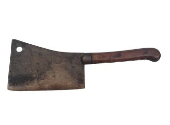 (19th c) LARGE and HEAVY IRON CLEAVER