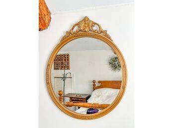 EARLY (20th c) CARVED GILT MIRROR