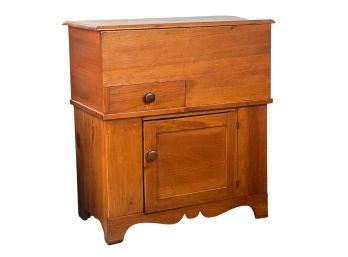 (2) TIERED PINE COMMODE
