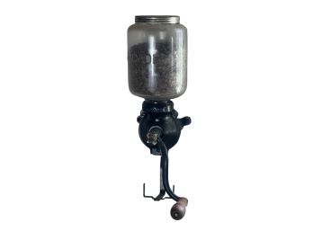 ARCADE WALL MOUNTED CAST IRON COFFEE GRINDER