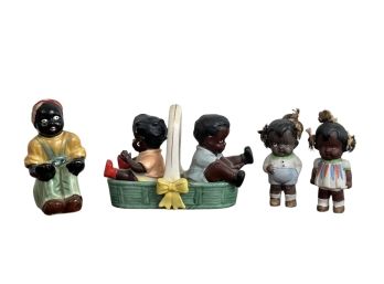 BLACK AMERICANA GROUPING OF SHAKERS & FIGURES