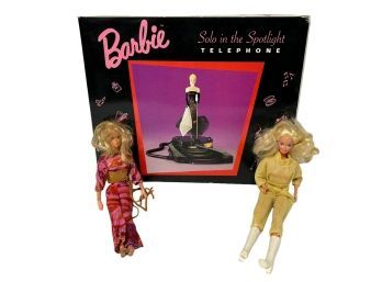 Barbie Telephone Original Box with 2 Barbies