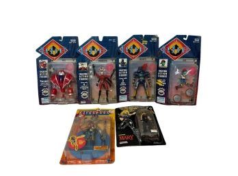 Six Carded Action Figures including 4 Reboots