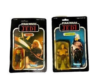Two (2) Return of the Jedi Carded Figures