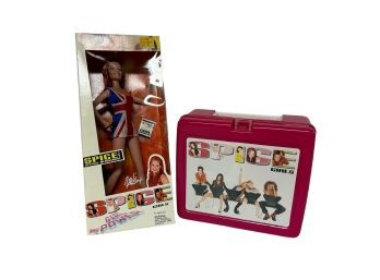 Rare Spice Girls Lunch Box & Ginger Doll