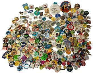 Extensive Wearable Button Pin Lot