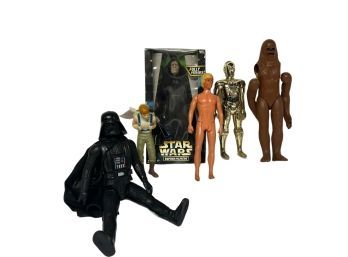 Misc Lg. Star Wars Figures including boxed Emperor