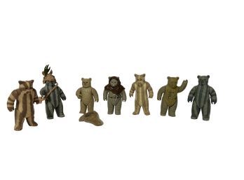 Lot of 7 small Ewok Figures
