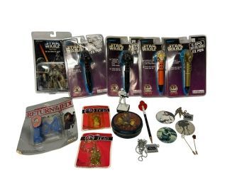 Star Wars -Pens -Pins - Jewelry -Key Chains -Etc..