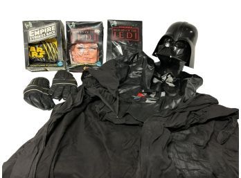3 Star Wars Costumes Boxed + Darth Vader Costume