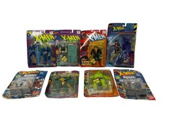 Eight (8) Carded X-Men Action Figures