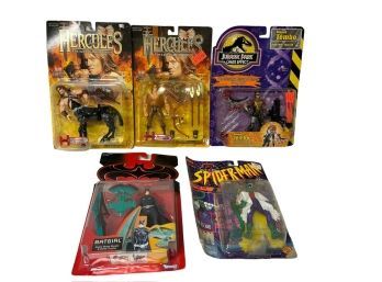 Five (5) Assorted Carded Action Figures