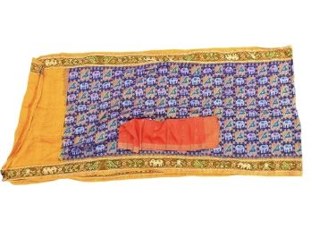 INDIAN SILK SARI AND OTHER PIECE