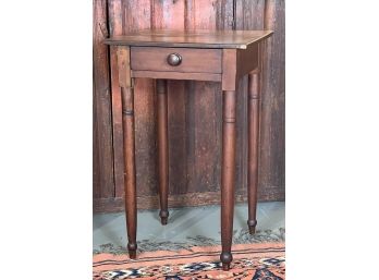 ANTIQUE PINE (1) DRAWER STAND