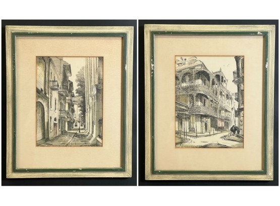 (2) NEW ORLEANS PRINTS By MALCOLM PAUL NEWMAN