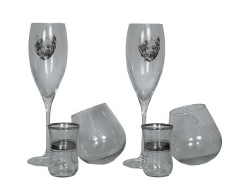 (2) PAIRS of BRANDED BAR GLASSES & (1) OTHER