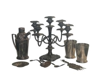 GROUPING of SILVER TABLEWARES