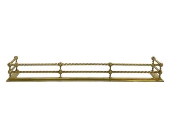 BRASS FIRE FENDER with ROPE TWIST RAILS