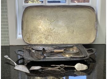 GENEROUS & INTERESTING LOT of SILVER PLATE