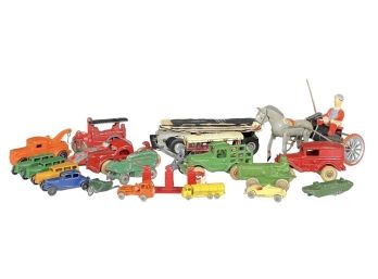 VINTAGE TOY CARS INCLUDING LESNEY & AUSTIN