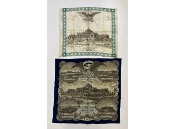 (2) AMERICAN CENTENNIAL SOUVENIR HANDKERCHIEFS