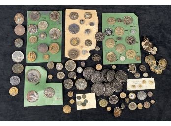 GROUPING of FIGURAL ANTIQUE COLLECTORS BUTTONS