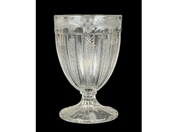 EXCELLENT QUALITY (19th c) CRYSTAL CHALICE VASE