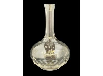 PRIDE of NASHUA CRYSYTAL DECANTER