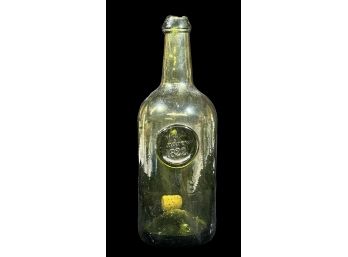 JOHN ANDREW 1822 BLOWN GLASS BOTTLE