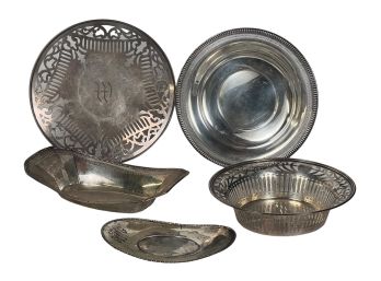 WALLACE, WHITING, & REED & BARTON STERLING TRAYS